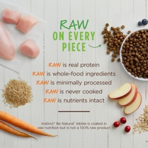 Instinct Be Natural Puppy Real Chicken & Brown Rice Recipe Dry Dog Food - Grain Free, High Protein for Puppies (4lb & 20lb) - Perfect for Growing Dogs & Training Treats