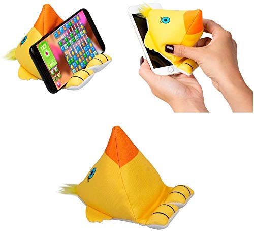 Soft Plush Phone Holder Stand for iPhone & Tablet - Cute Bird Design, Kids Safe, Perfect for Desk, Car, and Bedside Use