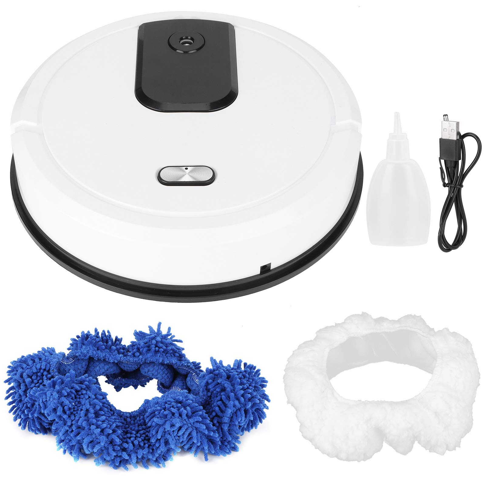 Smart Robot Vacuum Cleaner with Wet & Dry Mopping, Auto Humidifier - Compact, Multi-Function Home Cleaning Device for Hardwood Floors & Carpets - Perfect for Living Rooms, Bedrooms & Offices (White)