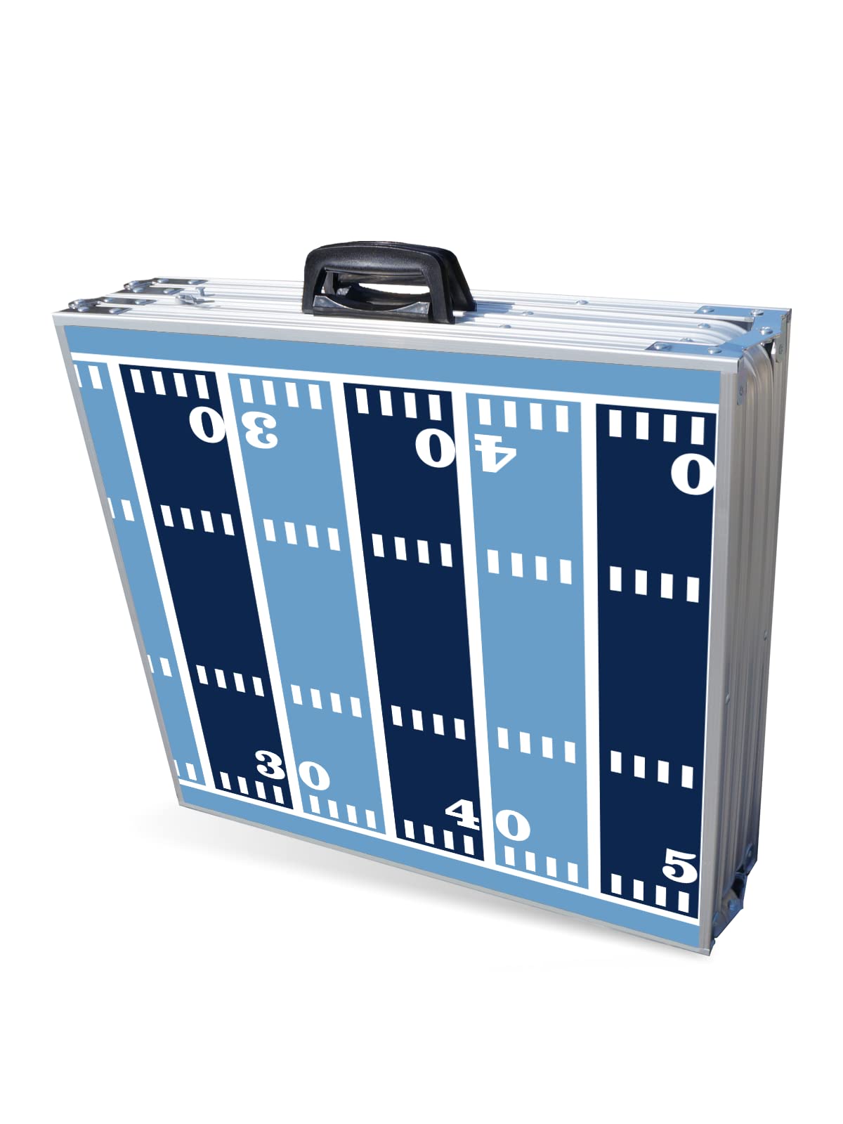 8-Foot Folding Portable Beer Pong Table with Optional Cup Holes & LED Lights - Tennessee Football Field Design (Choose Your Model) - Perfect for Tailgate Parties, College Dorms & Backyard Games