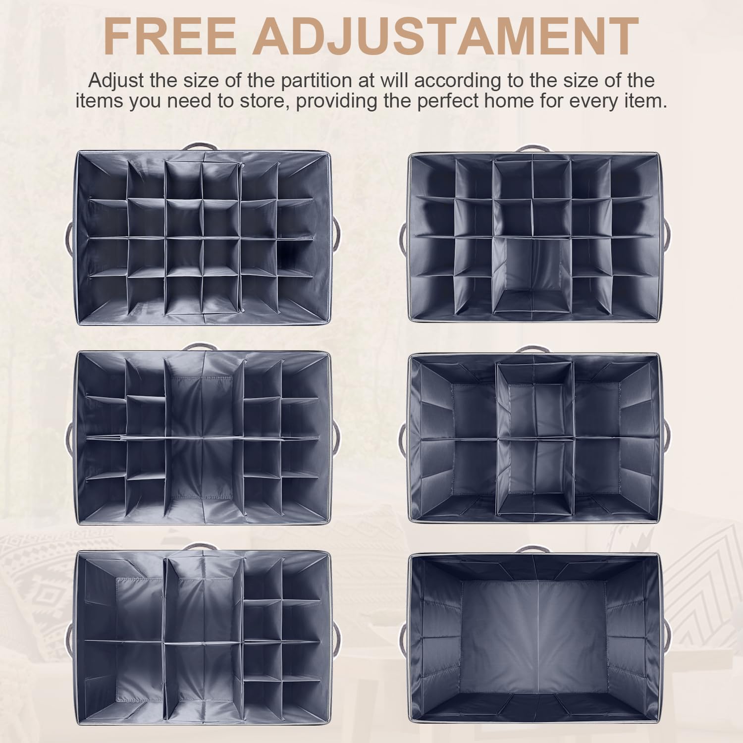 ASHLEYRIVER 24-Pair Shoe Organizer for Closet - Large Clear Lid Storage Box with Flexible Dividers, Foldable Space-Saving Shoe Cabinet in Dark Grey | Perfect for Bedroom, Entryway & Closet Organization