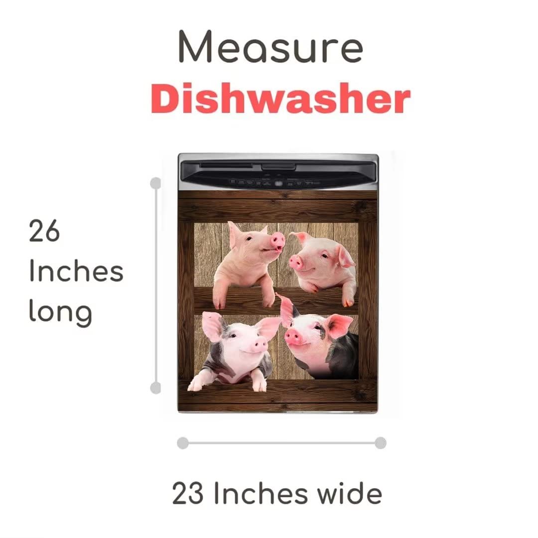 Farmhouse Pigs Dishwasher Magnet Cover - 23