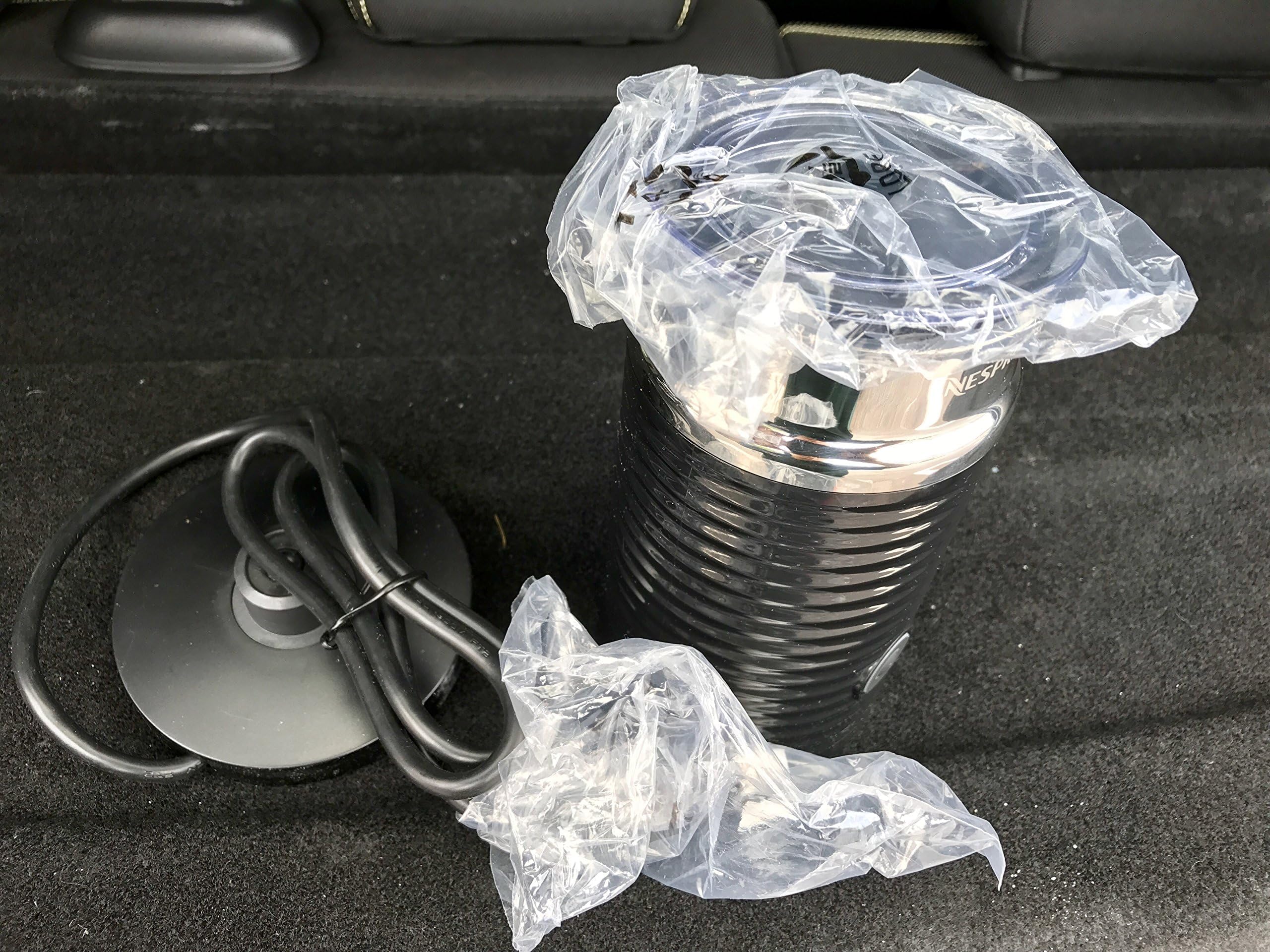 Nestle Nespresso Aeroccino3 3594 Black Milk Frother - Electric Whisk for Coffee, Latte & Cappuccino - Perfect for Home & Office Use