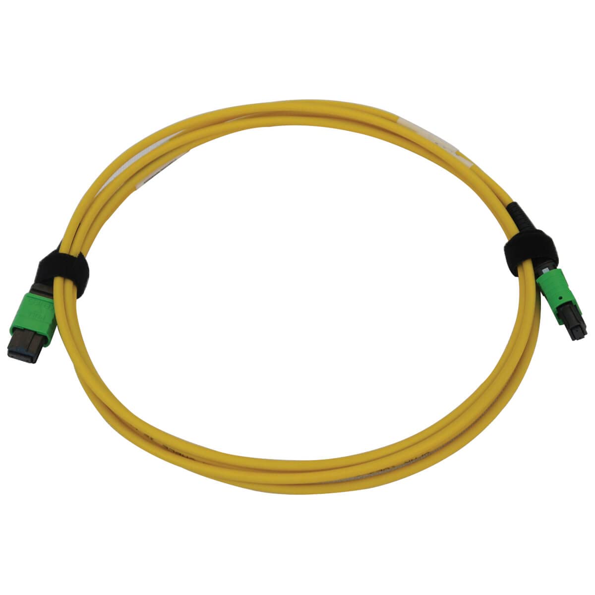 Tripp Lite Single Mode Fiber Patch Cable - 9/125 OS2 MPO to MPO (F/F APC) - 12 Fiber Yellow LSZH Jacket - 2M/6.6ft - Lifetime Warranty (N390B-02M-12-AP) - Ideal for Data Centers, Server Rooms & High-Speed Network Connections