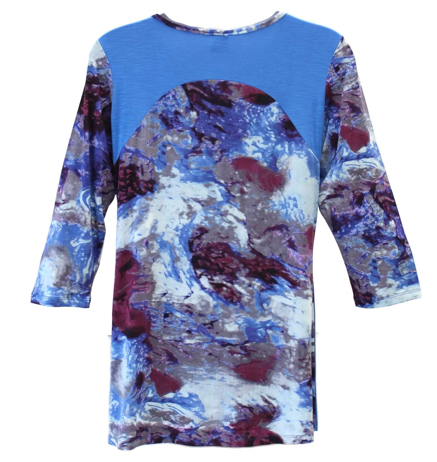 Parsley & Sage Women's Patricia Layered Hem Tunic Top - Flowy Casual Blouse for Work, Date Night & Everyday Wear