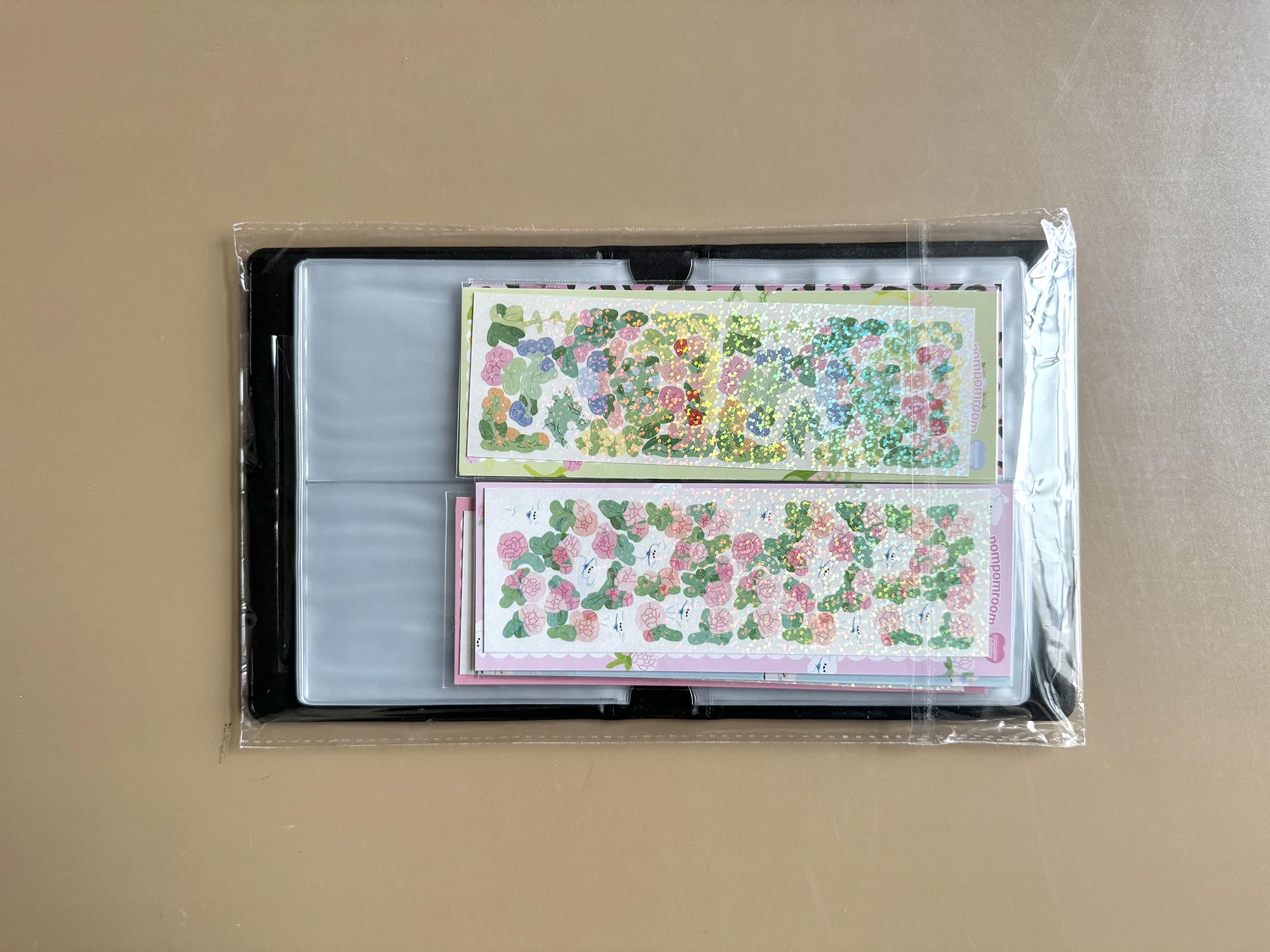 Kpop Photo Card Binder - 20 Pocket 3 Inch Mini Photo Album for Collectors | Organize Polaroid Films & Instax Photos | Includes Cute Stickers (Black) | Perfect Gift for Kpop Lovers & Photocard Collectors | Use for Concerts, Fan Meetings & Display Collections