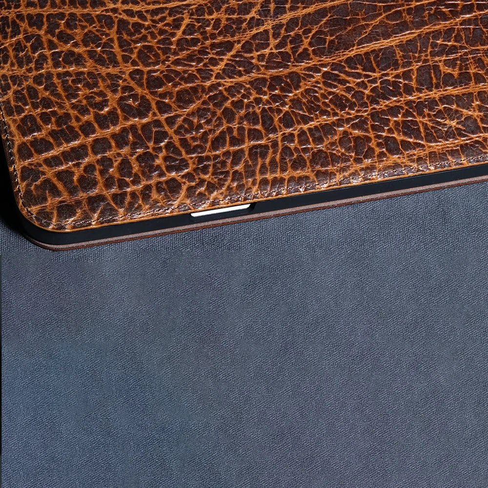 Premium Genuine Leather iPad Case - Slim & Protective Cover for iPad Pro/Air/Mini - Perfect for Work, Travel & Everyday Use