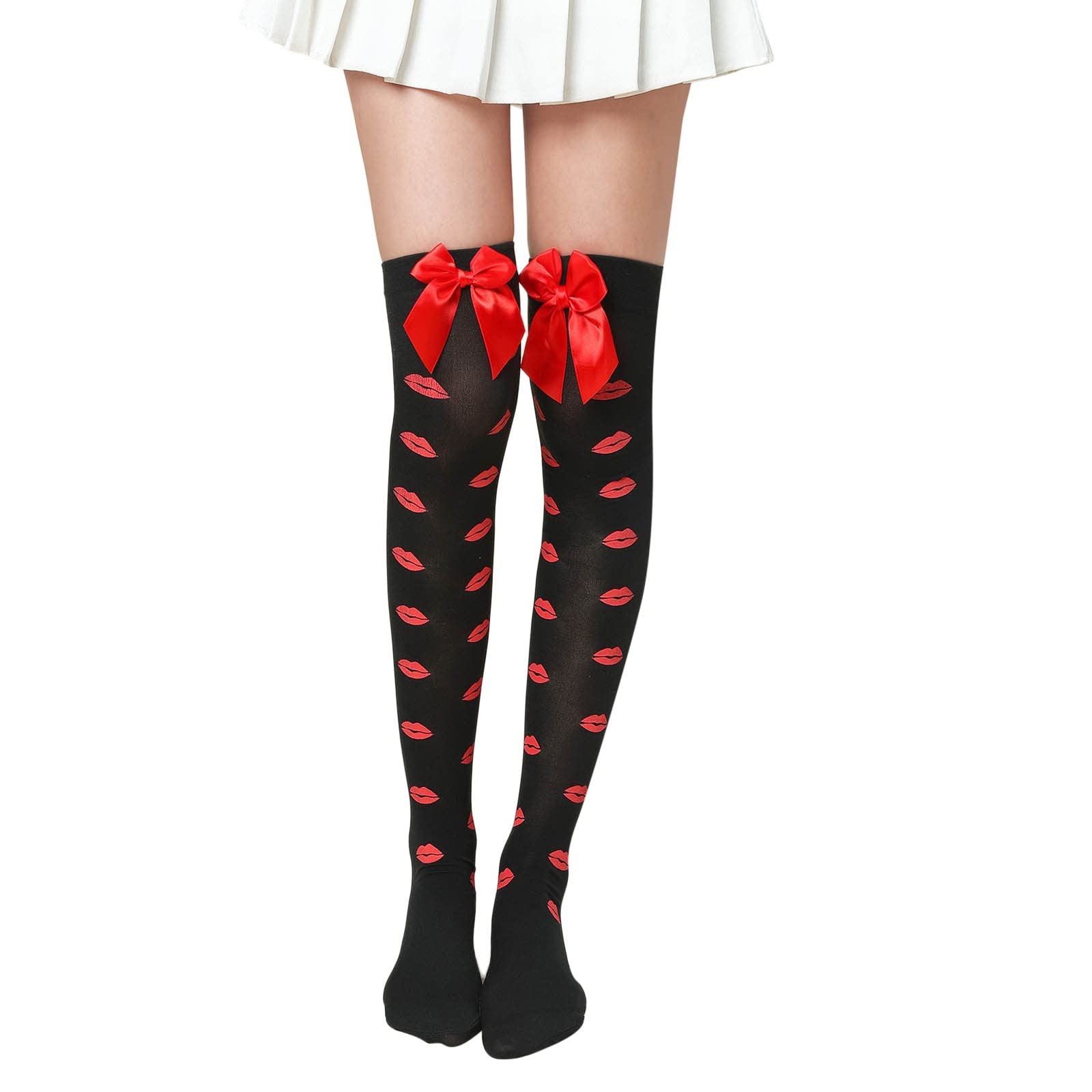 Women's Heart Print Socks - Cute Love Pattern Casual Crew Socks for Valentine's Day, Couple Gifts, Girls Costume Party Accessories & Everyday Wear - Soft Cotton Short Socks for Women & Men (Perfect for Date Night, Gift Giving & Themed Events)