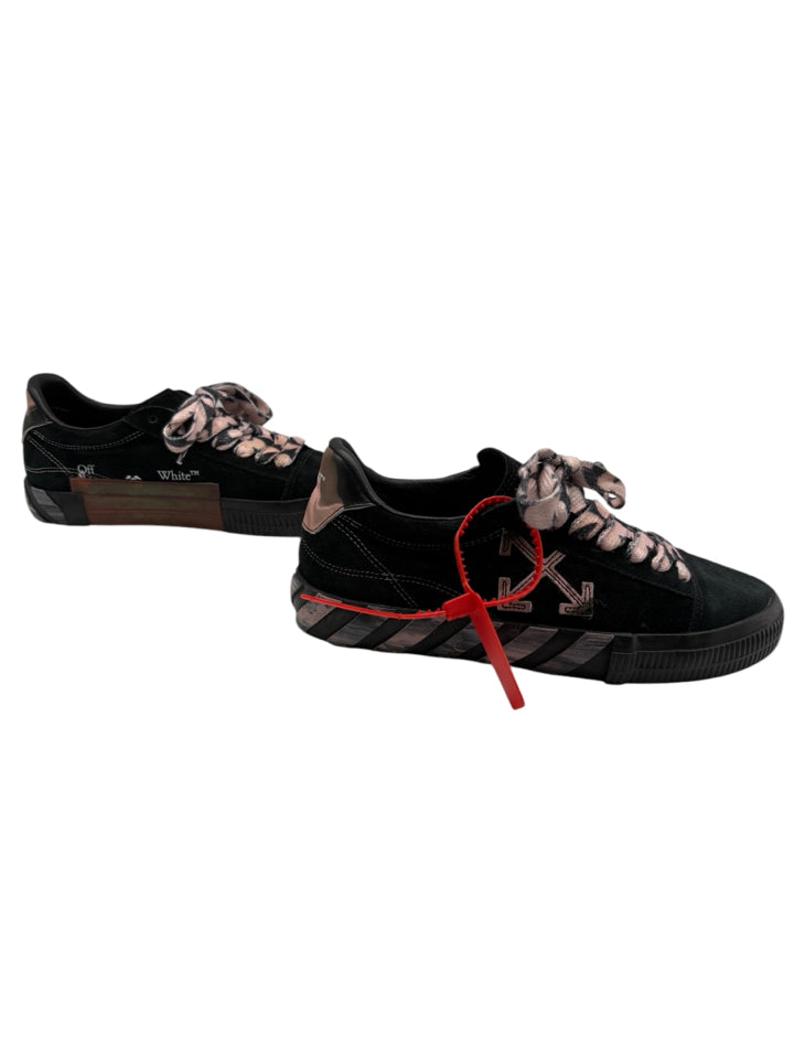 Off White Low Liquid Melt Vulcanized Suede Sneakers for Women - Size 41 (US 10.5) - Stylish & Comfortable Casual Shoes for Everyday Wear, Street Fashion & Outfits