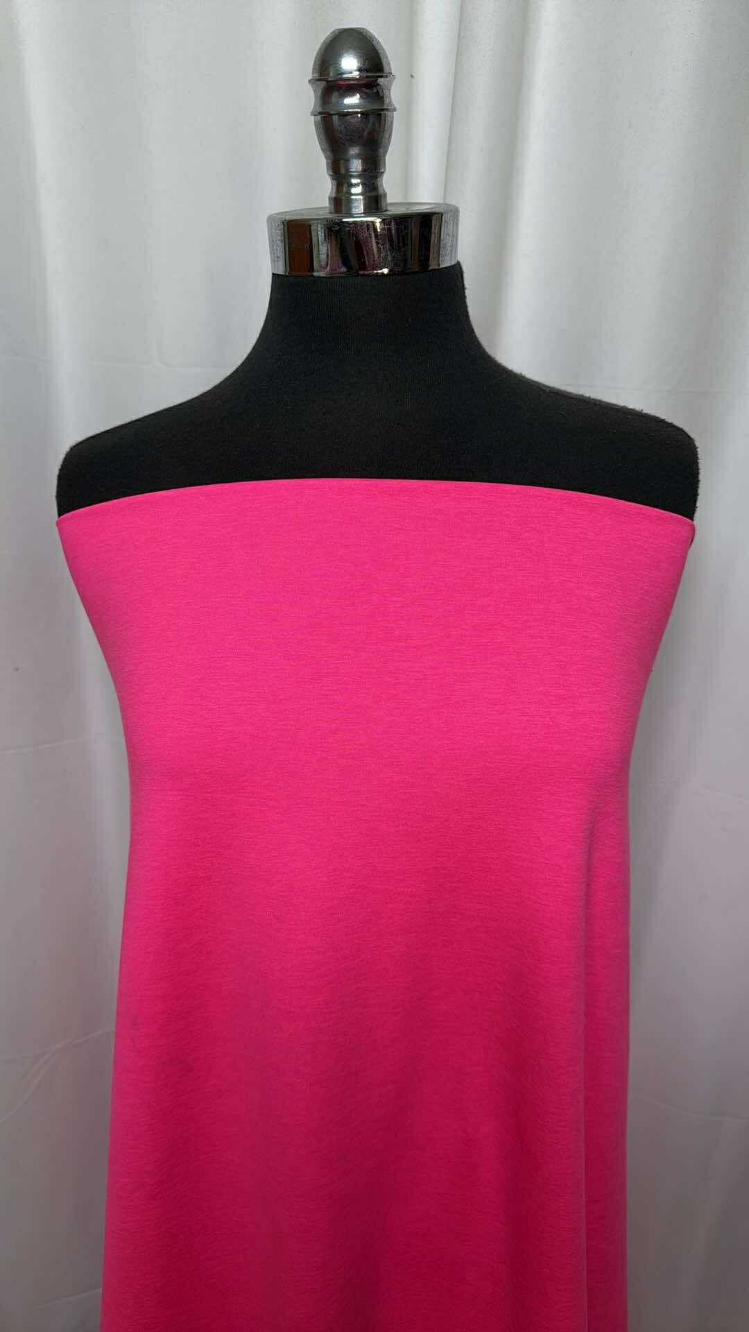 Electric Pink Space Dye Peached Performance Fabric - Premium Stretch Material for Activewear & Dance Costumes - DIY Sewing Projects by the 1/2 Yard - Perfect for Leggings, Sports Bras & Yoga Outfits