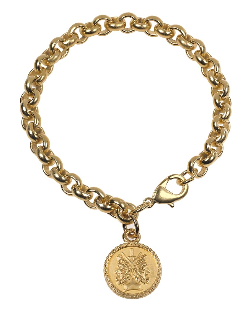 Janus 2-Sided Charm Bracelet - ILANET Museum Collection, Handmade in USA | Perfect for Gift Giving, Special Occasions & Jewelry Collectors