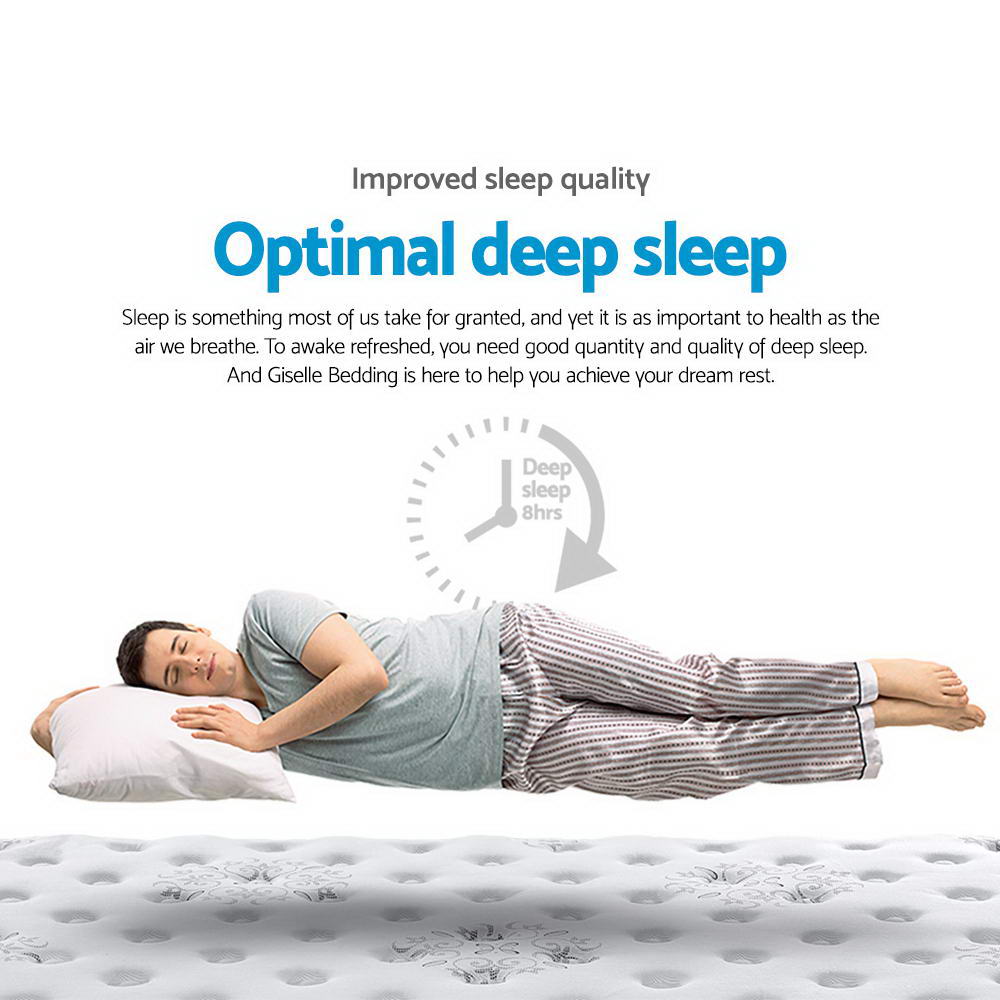 Donegal Euro Top Cool Gel Pocket Spring Mattress - 34cm Thick Single Size for Optimal Support & Cooling Comfort | Perfect for Hot Sleepers & Back Pain Relief