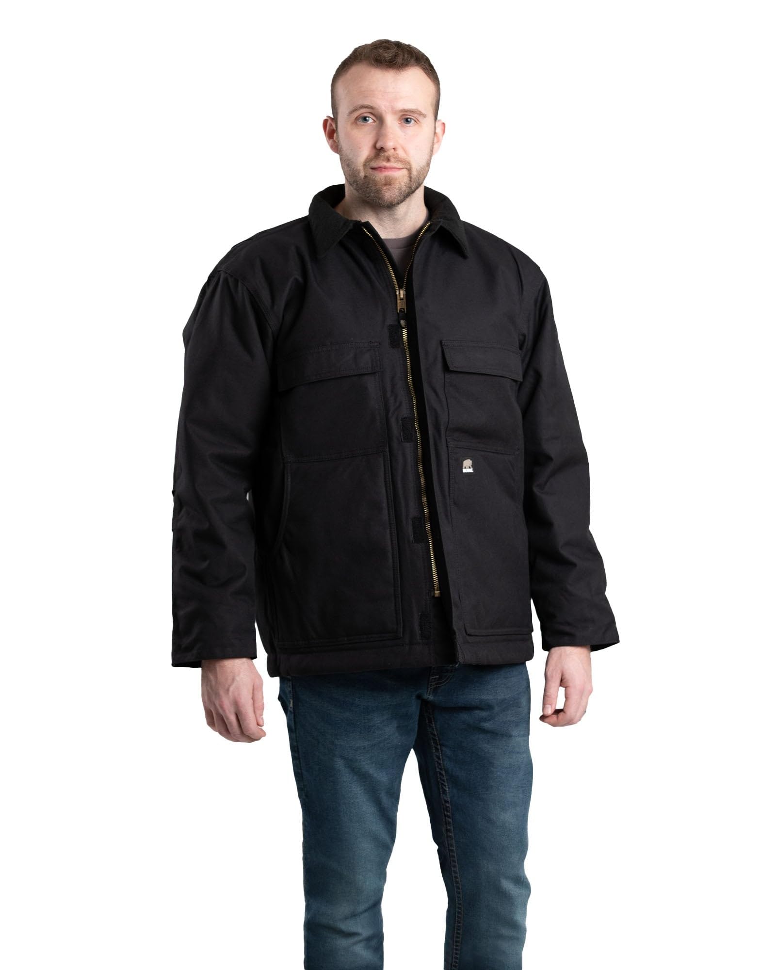 Berne Men's Icecap Insulated Chore Coat - Heavy Duty Winter Work Jacket for Cold Weather - Water Resistant & Windproof Outerwear for Construction, Farming & Outdoor Jobs