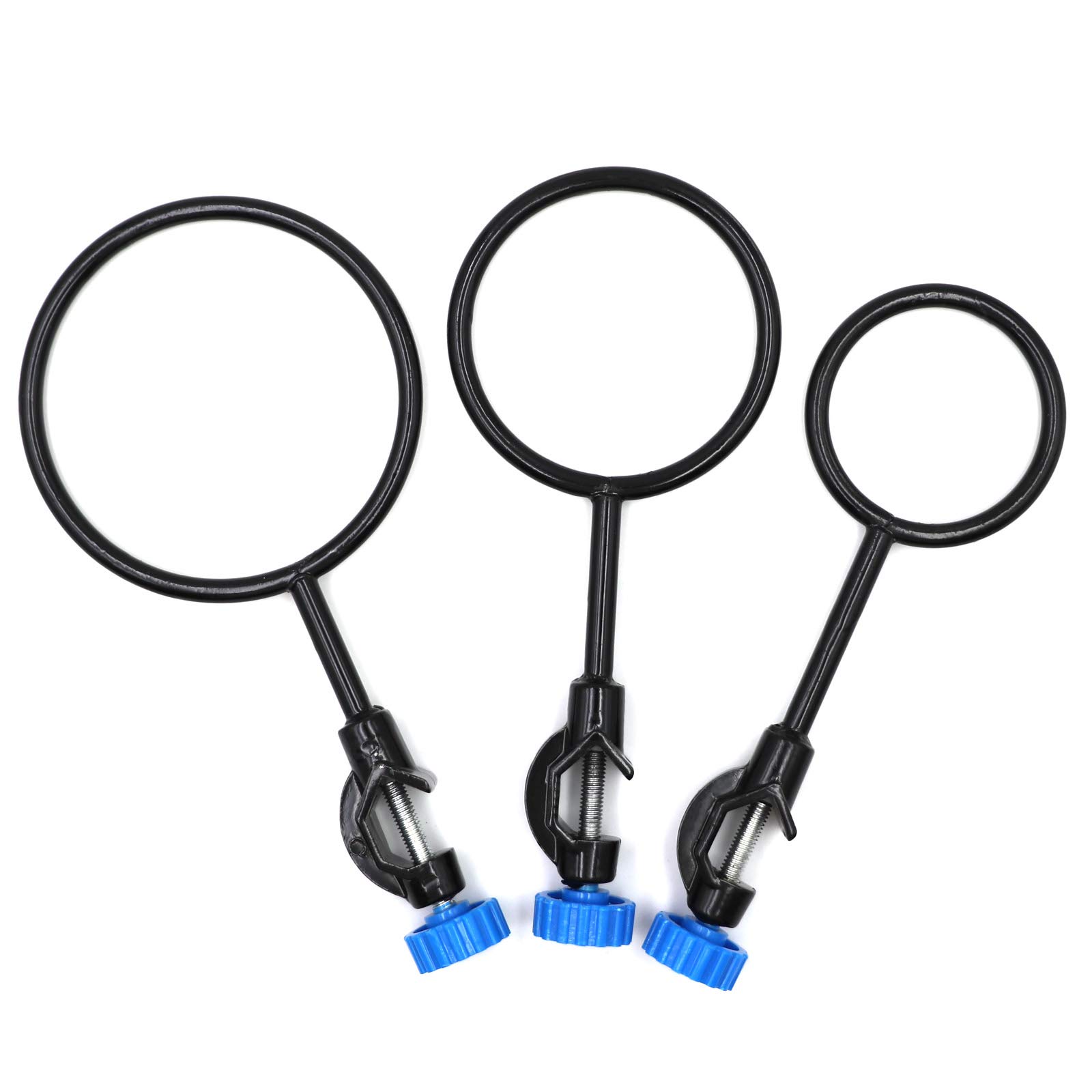 Laboratory Support Stand Clamps and Retort Clamp Set with Support Ring - Durable Lab Equipment for Chemistry Experiments, Science Classrooms & Research Labs