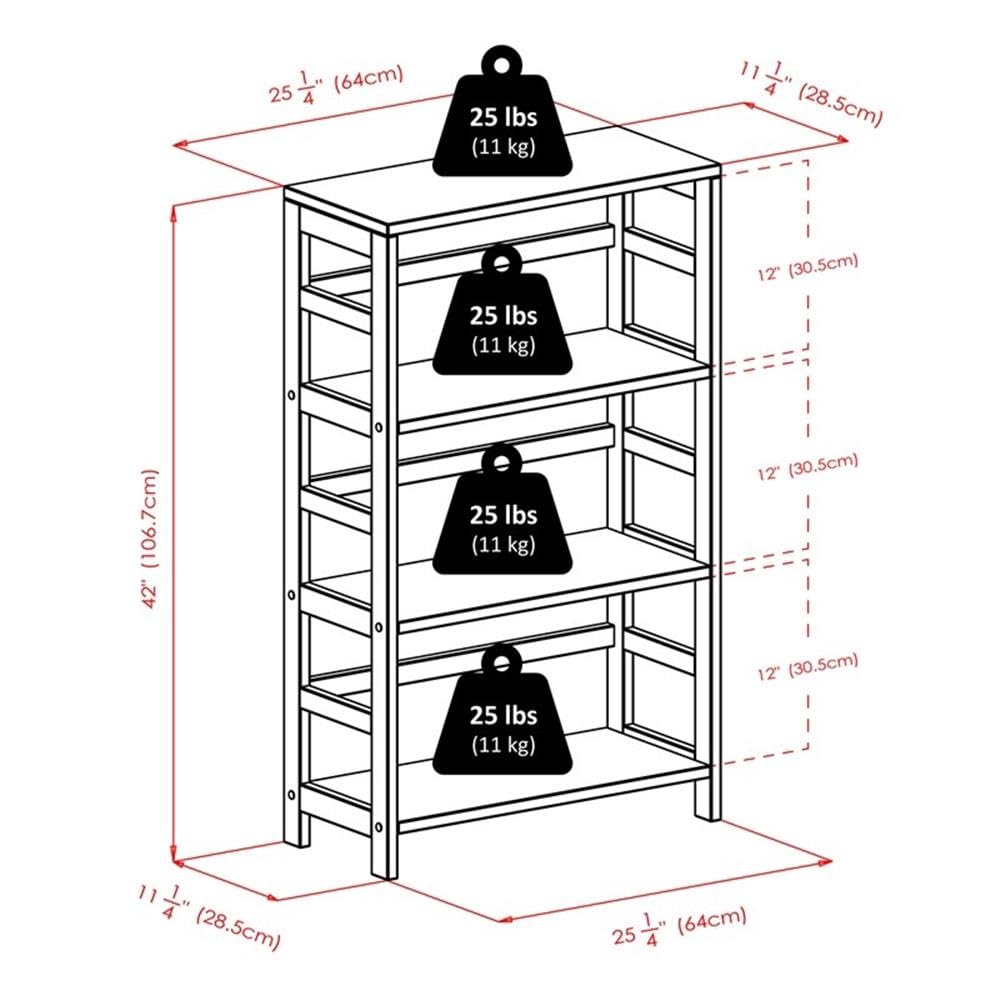 Winsome Wood Capri 3-Tier Storage Shelf with 6 Black Fabric Baskets - Foldable Organizer for Bedroom, Bathroom, or Closet - Perfect for Home Organization and Space Saving