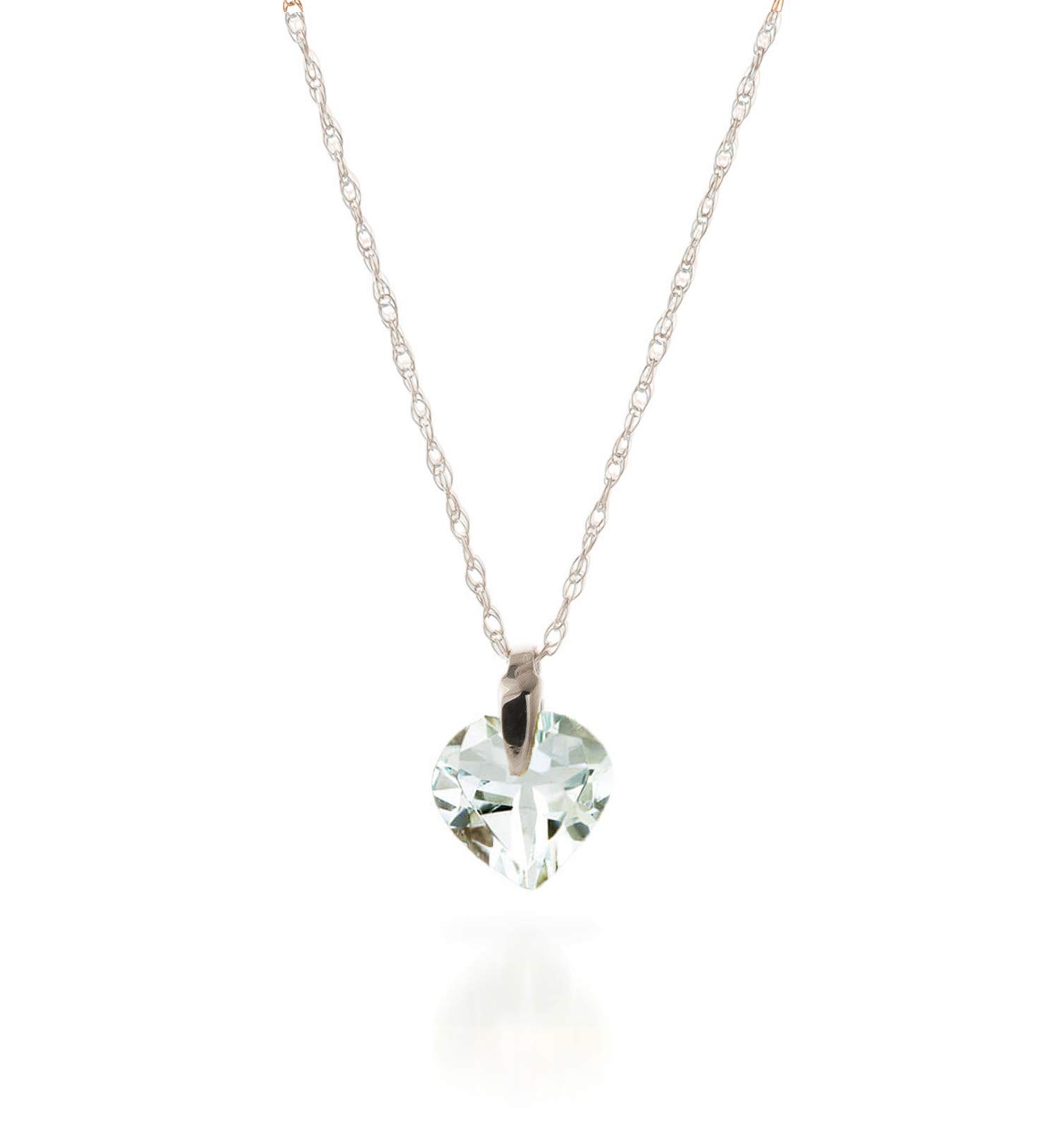 14K Solid Gold Necklace with Natural Aquamarine Gemstone - Elegant Dainty Pendant for Women - Perfect for Birthdays, Anniversaries & Everyday Wear
