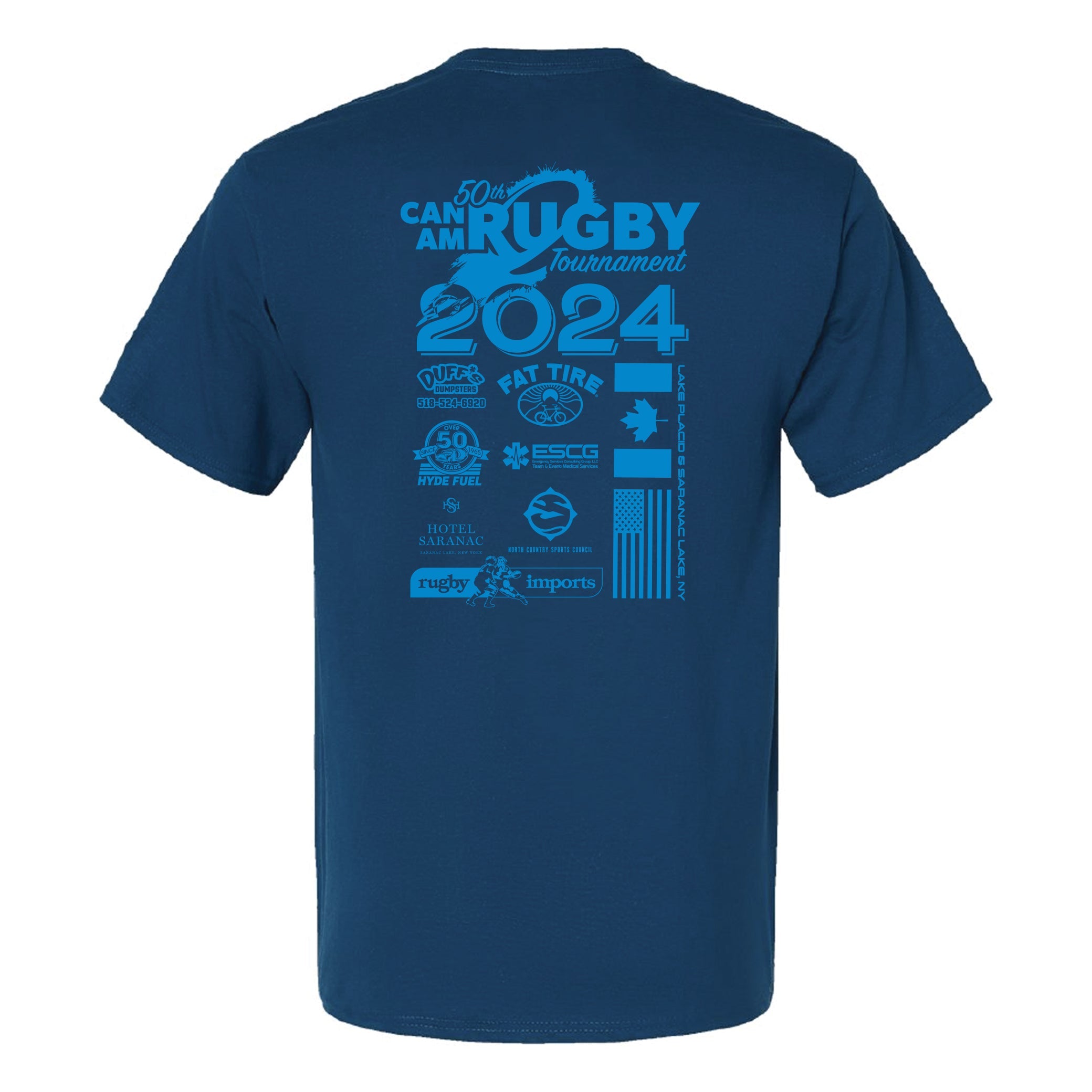 Can Am Rugby 2024 Champion® T-Shirt - Small Size | Men's Sports Apparel for Rugby Fans & Players | Perfect for Games, Training & Casual Wear