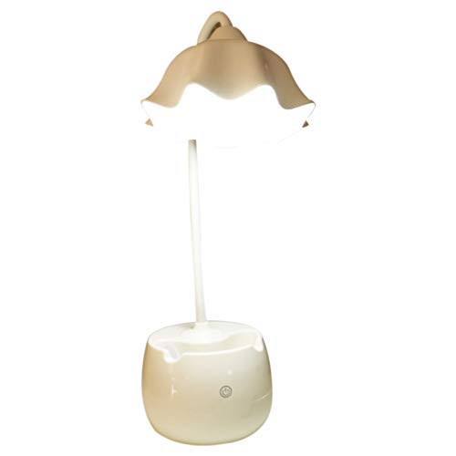 ZXY-NAN LED Desk Lamp with USB Charging Port - Eye-Caring Dimmable Table Light, 3 Modes Touch Control, White Office Lamp with Pen Holder | Perfect for Home Office, Study Room & Night Reading