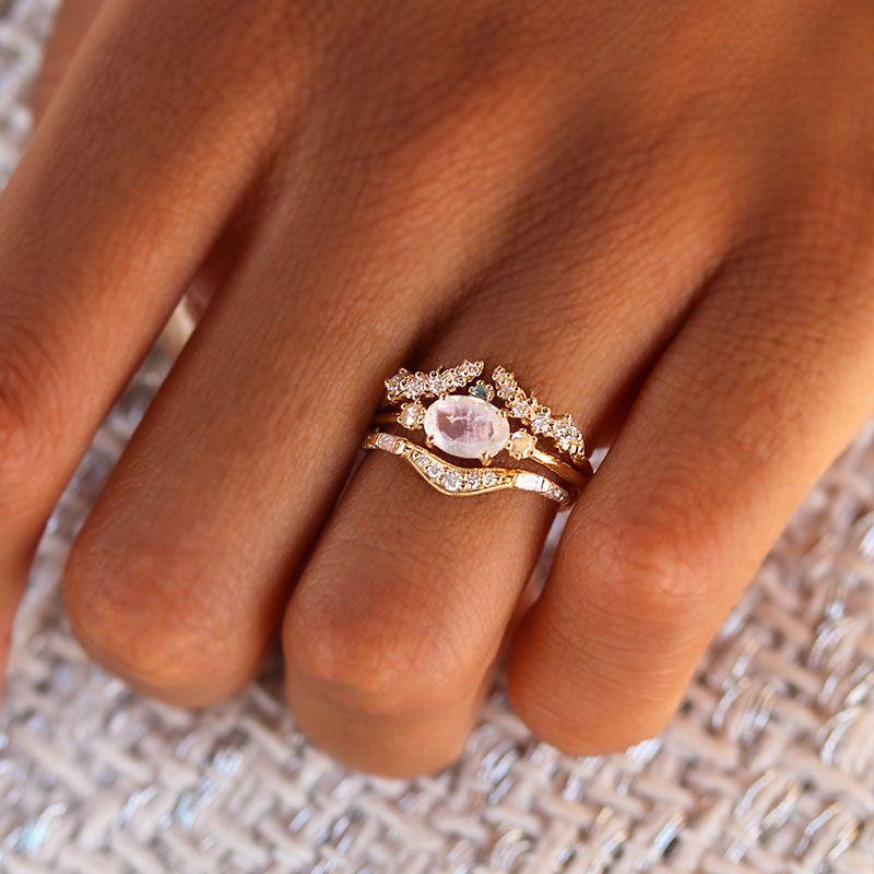 Fairy Moonstone Ring for Women - Elegant Sterling Silver Gemstone Jewelry for Boho & Nature Lovers | Perfect for Weddings, Gifts & Everyday Wear
