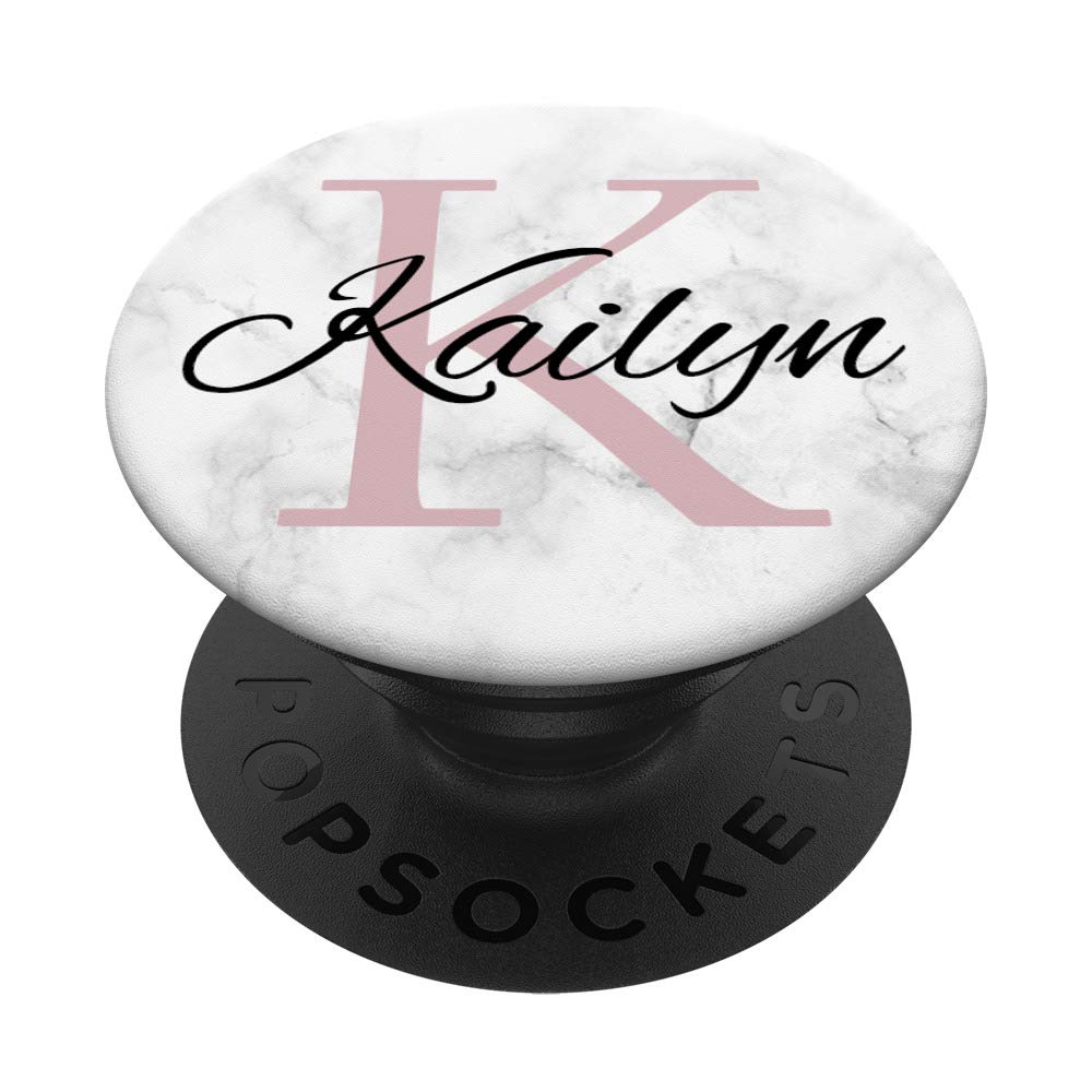 Kailyn Rose Pink Monogram Letter K Necklace for Girls - Elegant Personalized Jewelry Gift for Birthdays, Parties & Special Occasions
