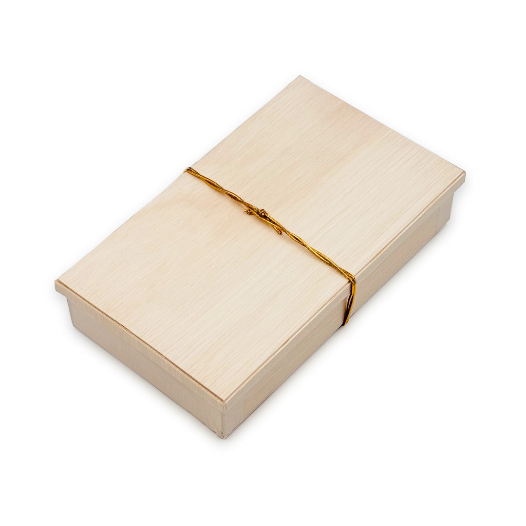 Eco-Friendly Coco Wooden Rectangular Takeout Bento Box with Lid - Medium Size 7.5