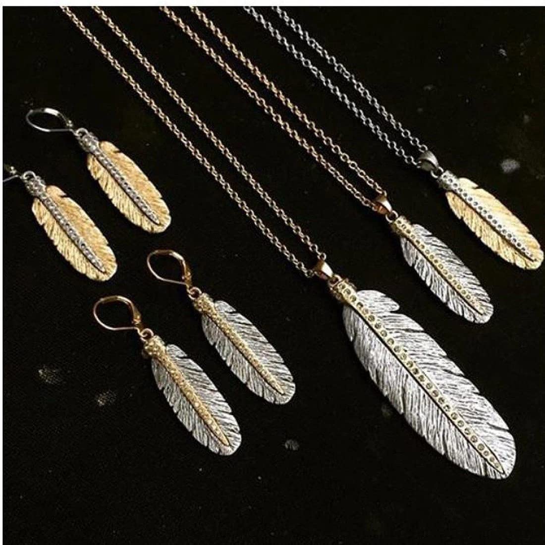Casbah Feather Necklace for Women - Bohemian Style Handmade Jewelry - Perfect for Festivals, Parties & Boho Fashion