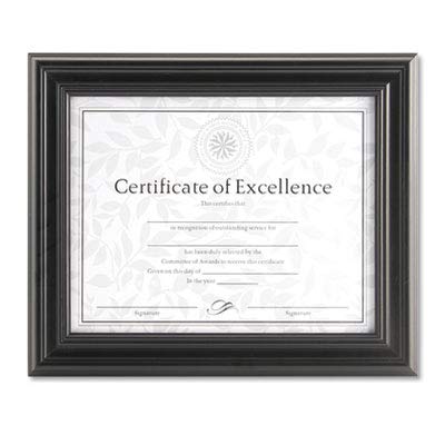 Premium 8.5x11 Inch Solid Wood Picture Frame - 4 Pack Black Wooden Photo Frames for Wall Art, Certificates, Diplomas & Home Decor - Durable & Stylish Display Solution