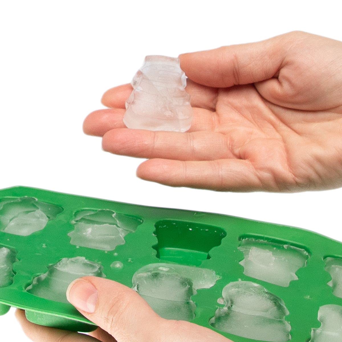 Festive Holiday Ice Cube Trays & Christmas Candy Molds 2-Pack - Santa & Snowman Shaped Silicone Molds for DIY Treats, Cocktails & Party Decorations (Christmas Tree & Snowman Designs) - Perfect for Holiday Baking, Gift Making & Seasonal Celebrations