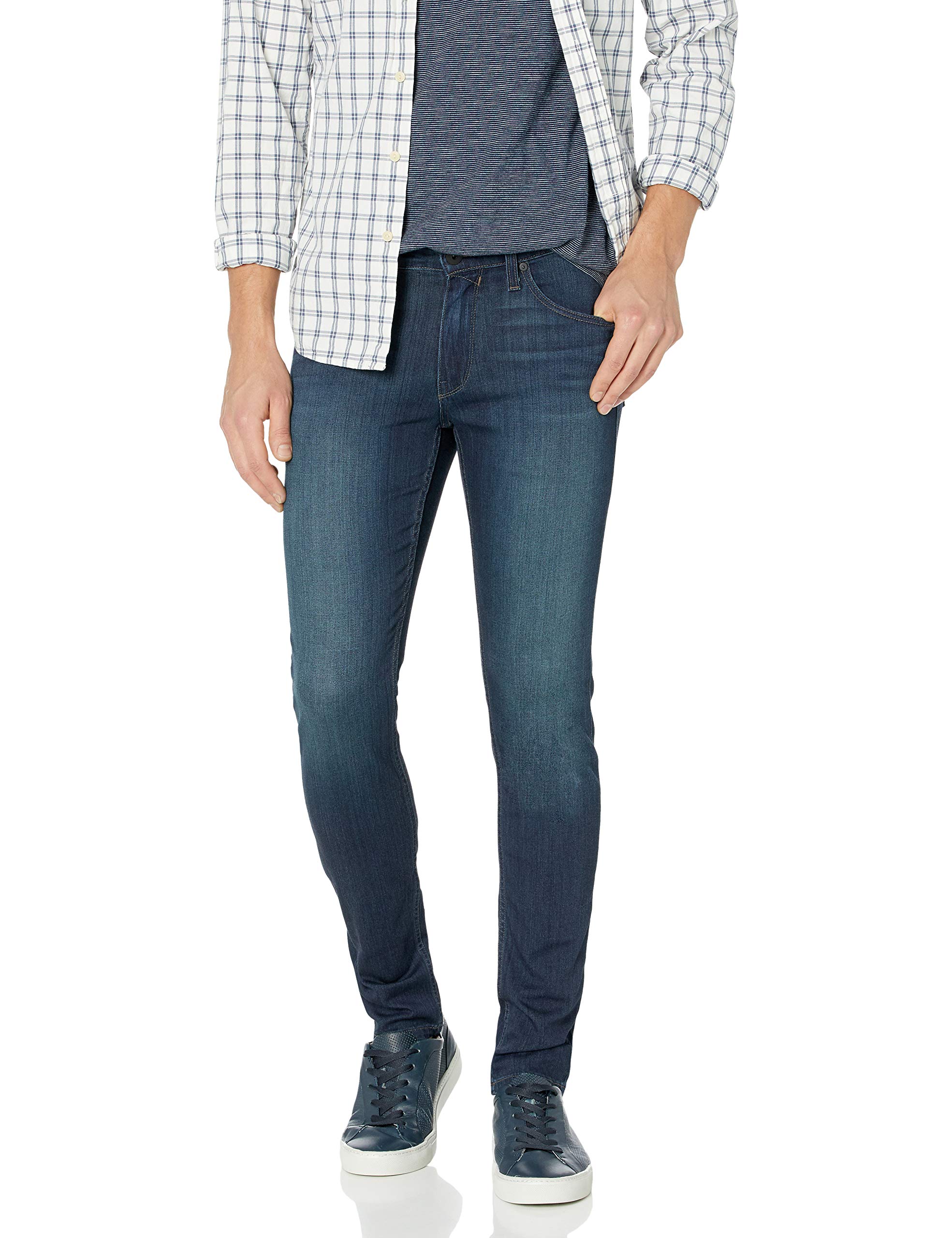 PAIGE Men's Croft Transcend Super Skinny Fit Stretch Denim Jeans | Slim Tapered Ankle-Length Pants for Casual & Night Out | Comfortable Skinny Fit for Everyday Wear