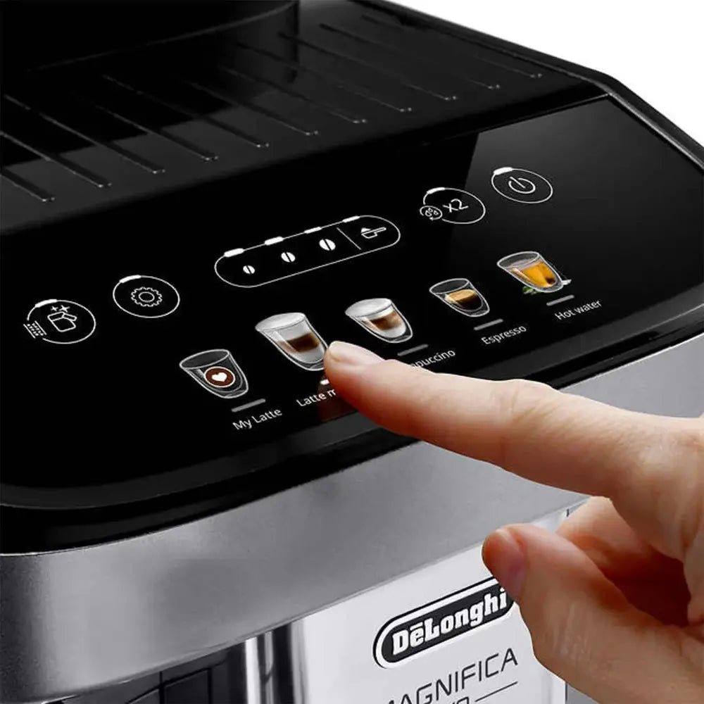 DeLonghi ECAM29063SB Magnifica Evo Super Automatic Espresso Machine with LatteCrema System - Certified Refurbished with Home Essentials Warranty | Perfect for Home Baristas & Coffee Lovers