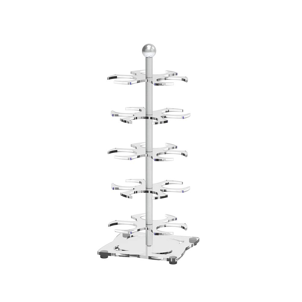 BESTONZON Acrylic Egg Holder Tree - 12 Slot Egg Dispenser Rack & Chocolate Storage Organizer for Kitchen Counter | Transparent Multifunctional Display Shelf for Eggs, Fruits, and Desserts | Perfect for Easter Decor, Baking, and Pantry Organization