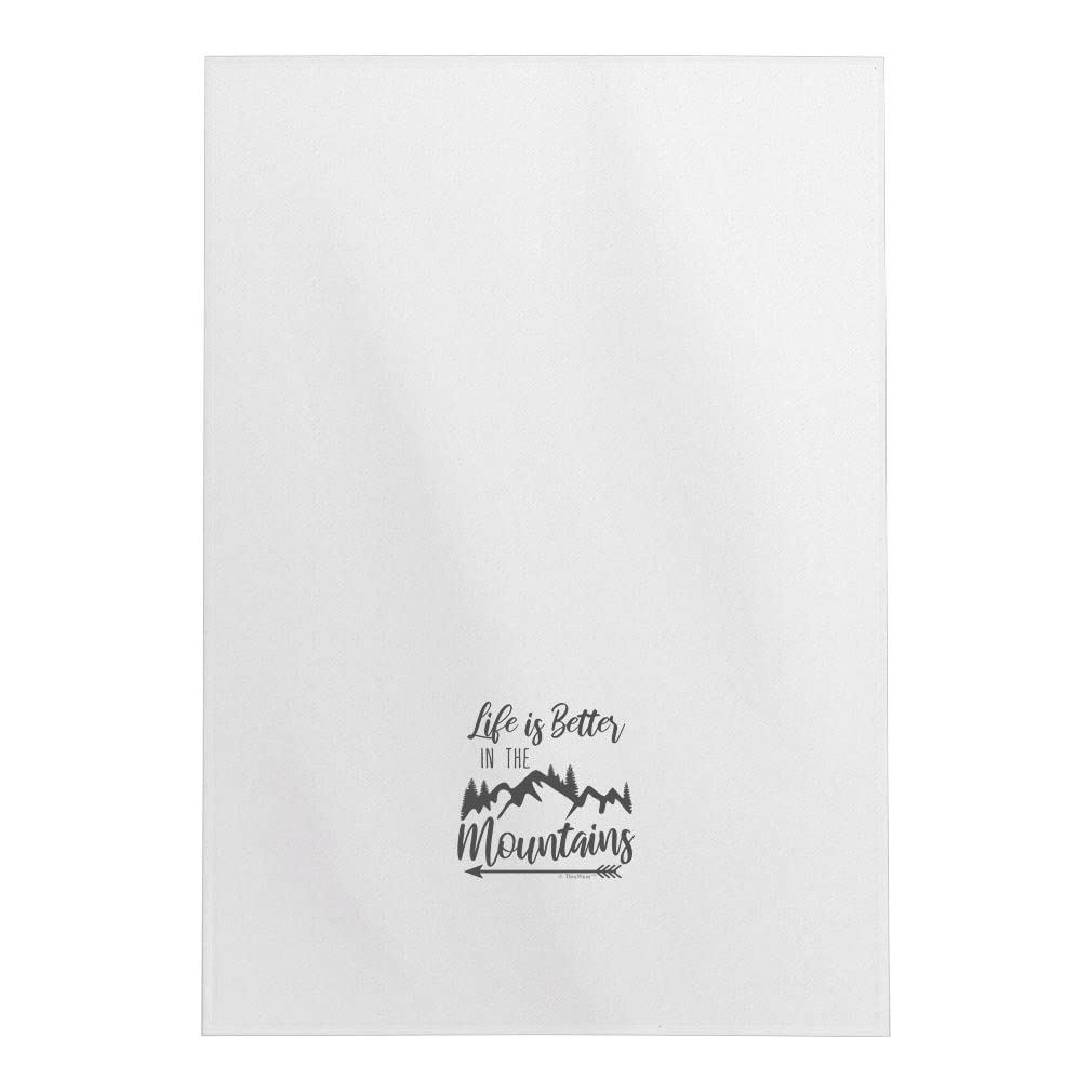 Mountain Themed Tea Towel - Housewarming & Kitchen Gift for Decor