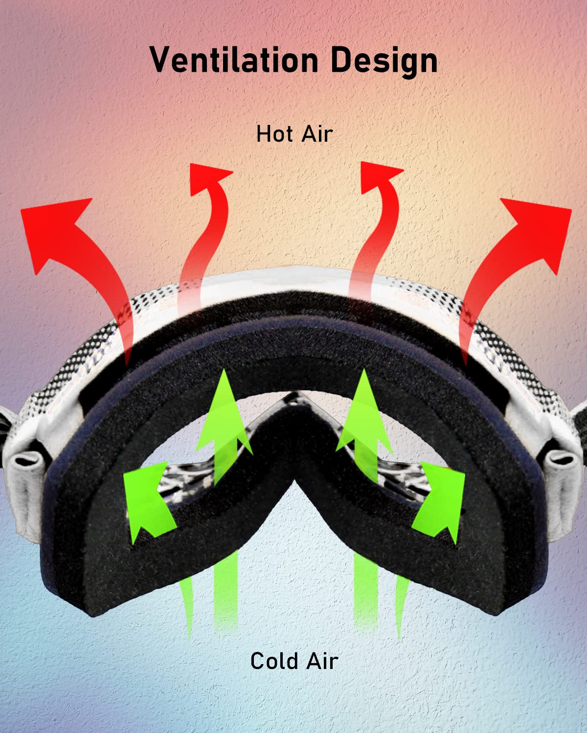 BELINOUS Kids ATV Goggles for Dirt Bike & Motorcycle Riding - Youth MX Goggles for Boys & Girls Ages 3-12 with Soft Comfortable Strap - Perfect for Off-Road, Motocross & Outdoor Adventures