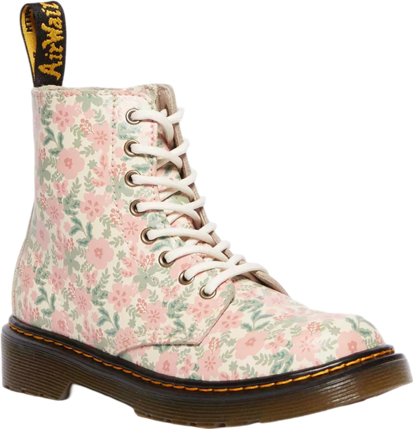 Dr. Martens 1460 Pascal Leather Lace-Up Boots for Big Kids - Unisex Classic Ankle Boots for School, Outdoor & Casual Wear