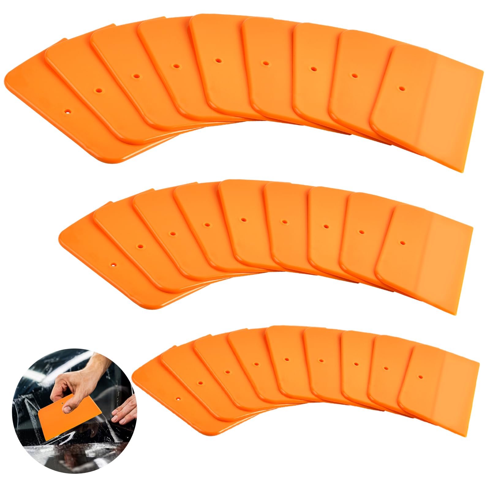 27 Pcs Body Filler Spreaders Set - 4, 5, 6 Inch Auto Plastic Putty Spatulas for Automotive Body Fillers, Putties, Glazes, Caulks & Paint Application - Perfect for Car Repair, DIY Projects & Professional Auto Body Work
