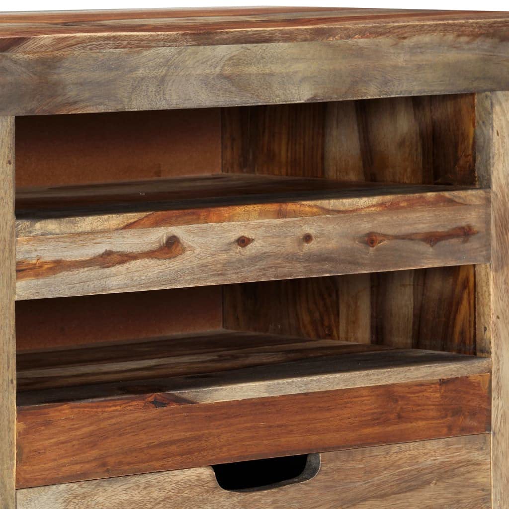 Solid Sheesham Wood Buffet Server Cabinet - 39.3