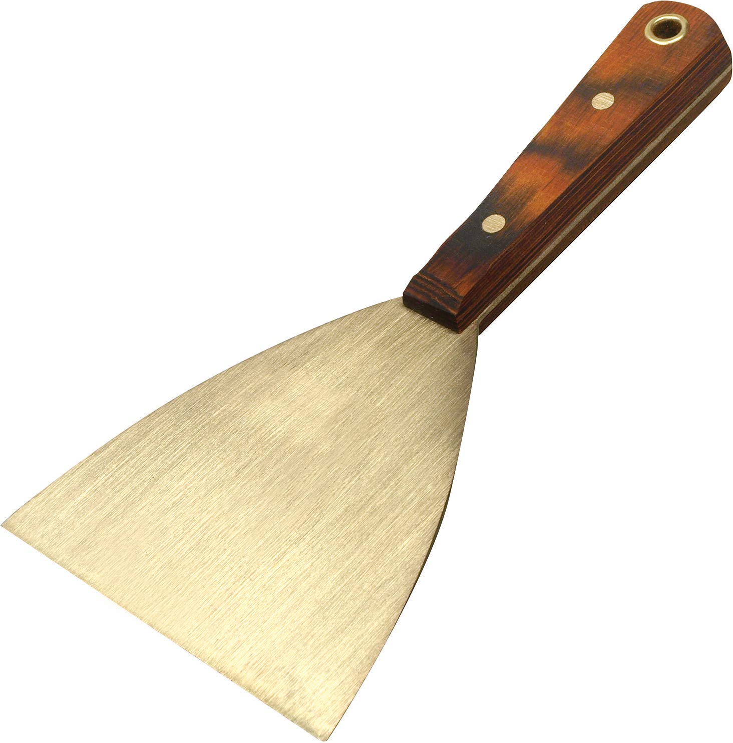 C.S. Unitec 25mm Non-Sparking Aluminum Bronze Spackle Putty Knife - Drywall Scraper & Hand Tool for Painting, Patching & Home Renovation (EX408-25A) | Perfect for DIY Projects, Wall Repair & Professional Construction Work