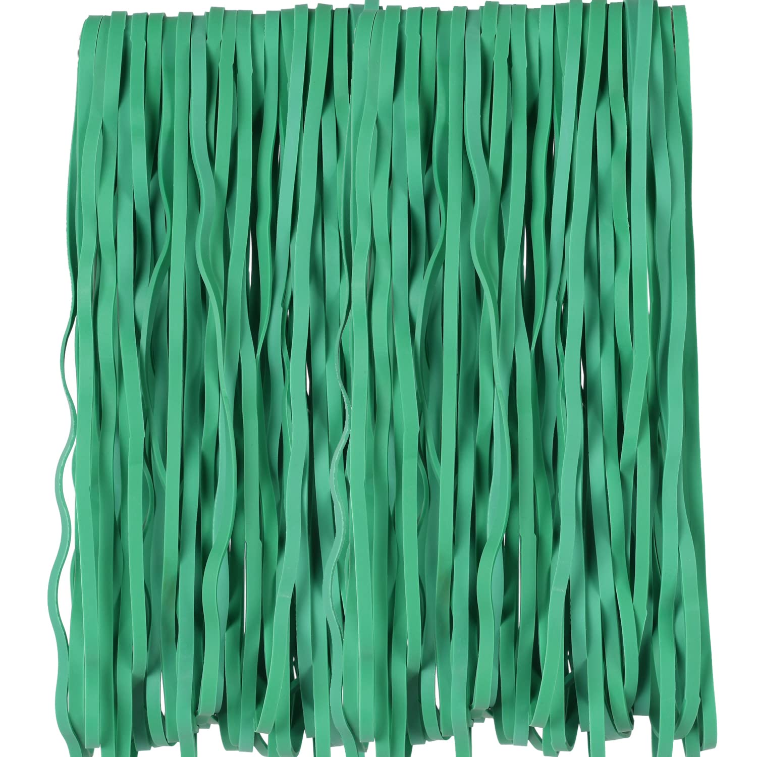 AMUU Heavy Duty Rubber Bands - 12 Inch Large Flat Fold Elastic Bands (40 Pack) for 8-33 Gallon Trash Cans - Green Office & Home Supplies - Perfect for File Folders, Storage Organization & Household Use