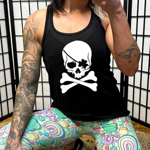 Shamrock Skull Graphic T-Shirt for Men & Women | St. Patrick's Day Party Outfit | Casual Streetwear & Festival Fashion