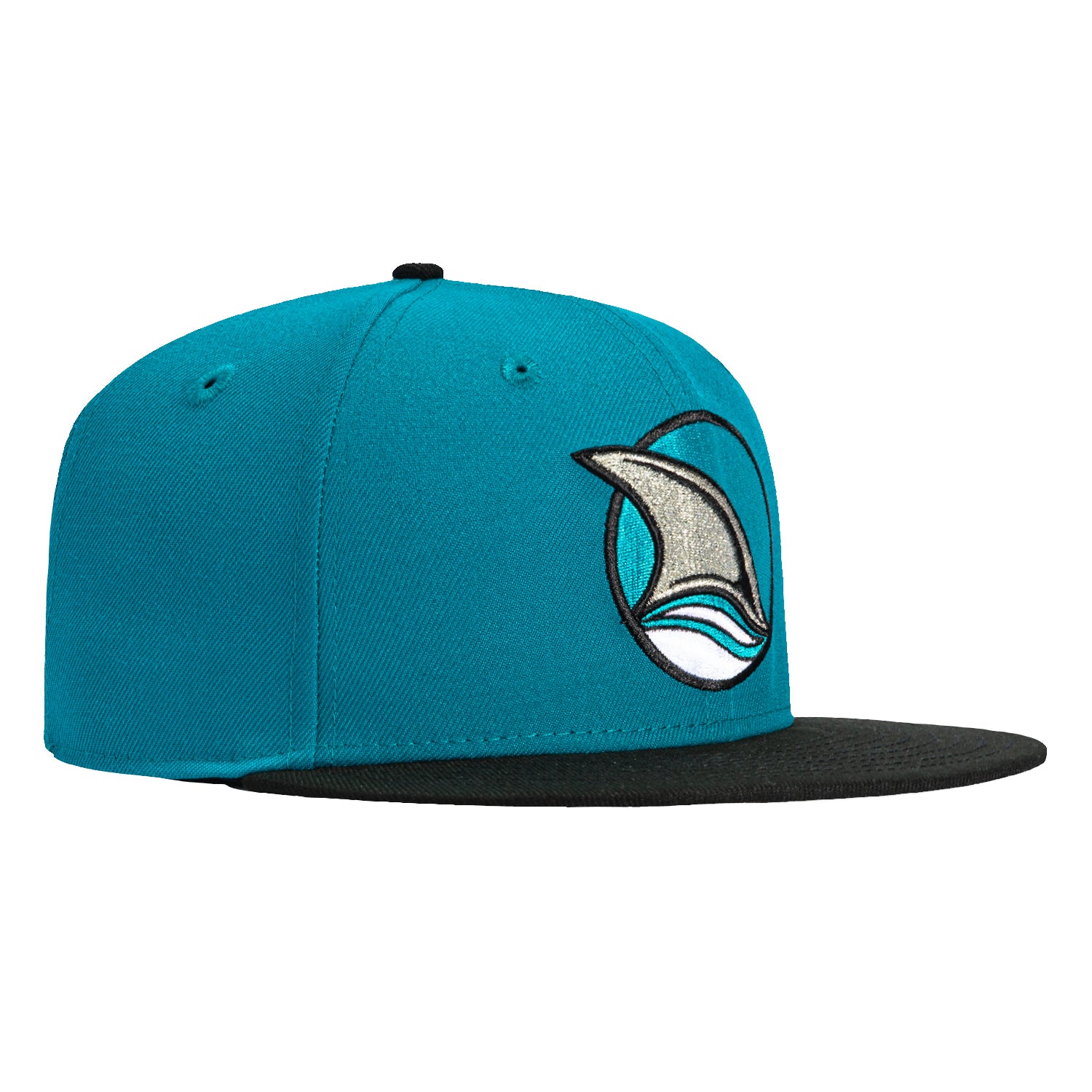 New Era 59Fifty San Jose Sharks Alternate Snapback Hat - Teal & Black Hockey Cap for Men - Perfect for Games, Fan Gear & Streetwear Fashion