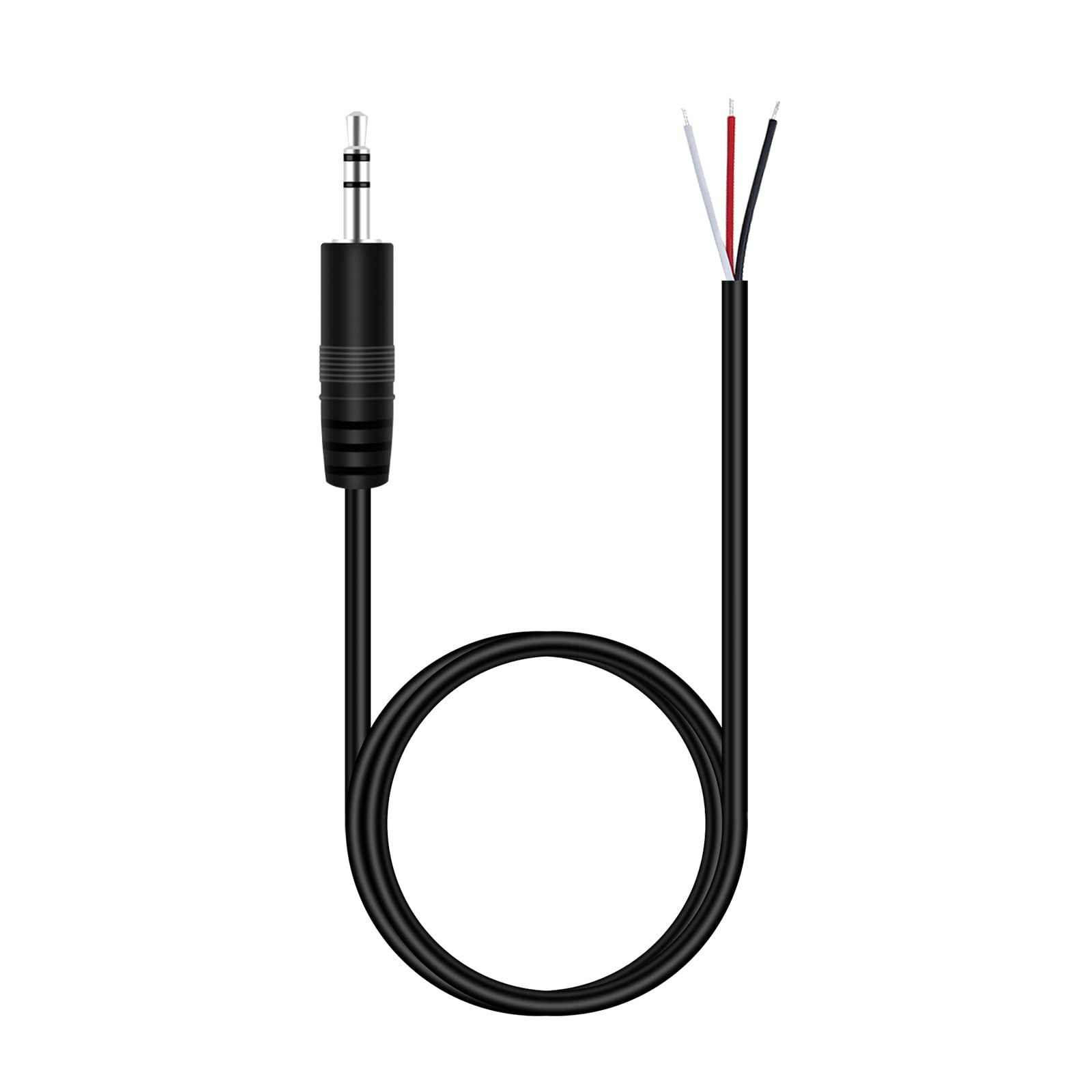 Fancasee 3FT 3.5mm Male to Bare Wire Speaker Cable - TRS Stereo Jack to Pigtail Audio Adapter - for Speaker, Headphone, Headset & Earphone Repair - Perfect for Home Theater, Car Audio & DIY Projects