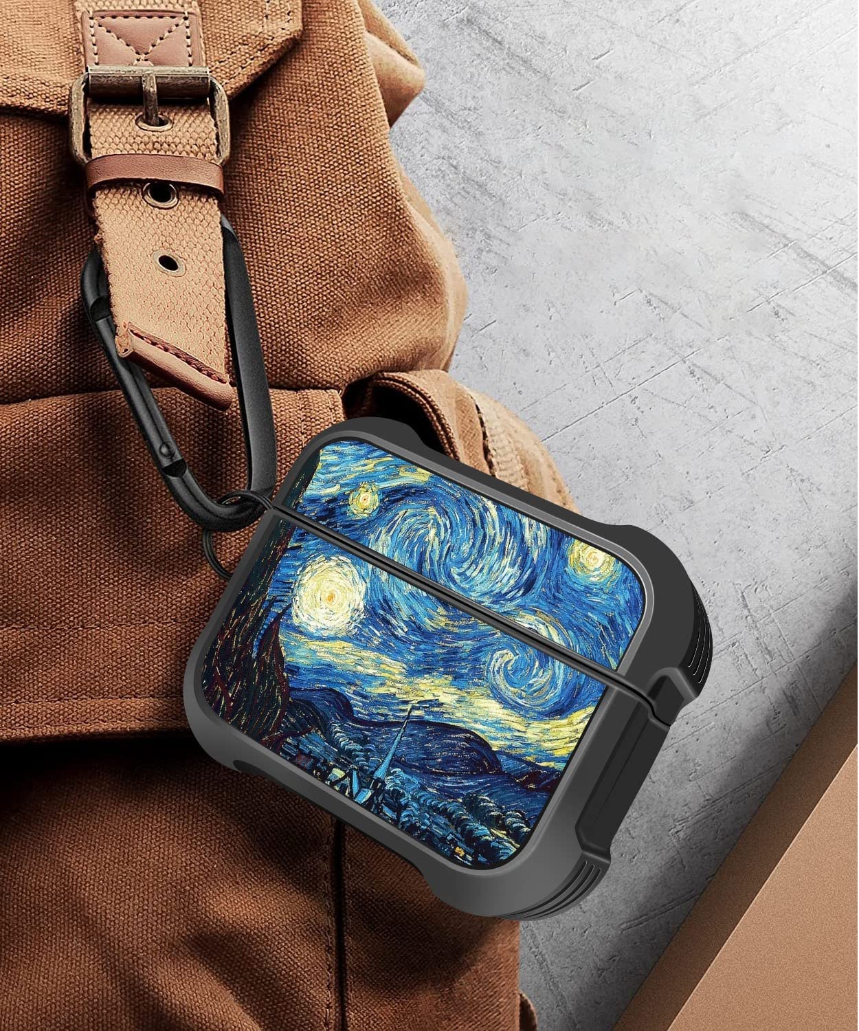 AirPods Pro 2nd Gen & AirPods Pro Protective Case - Starry Night Pattern Soft TPU Shockproof Cover - Perfect for Travel, Work & Daily Use