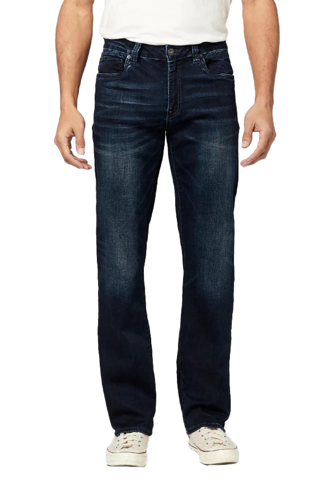 Buffalo David Bitton Men's Relaxed Straight Fit Jeans - Comfortable Denim Pants for Casual Wear & Everyday Style | Perfect for Work, Weekend Outings & Date Nights