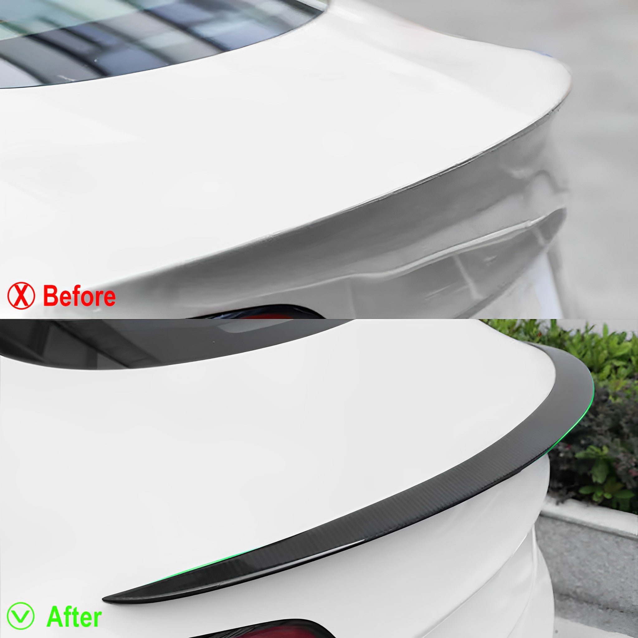 Premium Real Carbon Fiber Spoiler for Tesla Model 3 Highland (2024+) - Performance Style Upgrade | Enhance Your Tesla's Aerodynamics & Sporty Look | Perfect for Car Enthusiasts & Street Racing