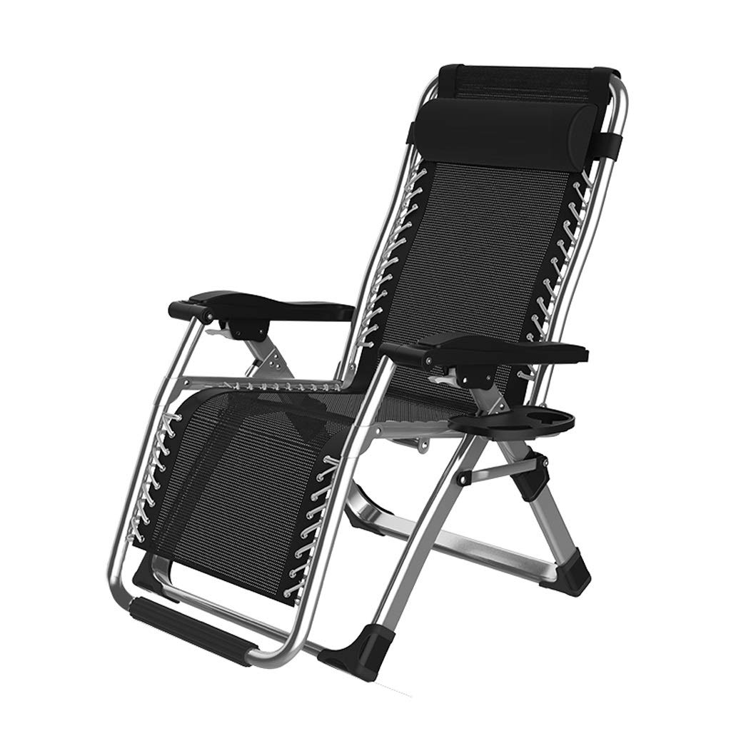 **Adjustable Zero Gravity Lounge Chair - Foldable Outdoor Recliner with Cup Holder for Patio, Poolside, Beach & Garden - 659815cm (Black) - Perfect for Relaxing, Sunbathing & Lounging**