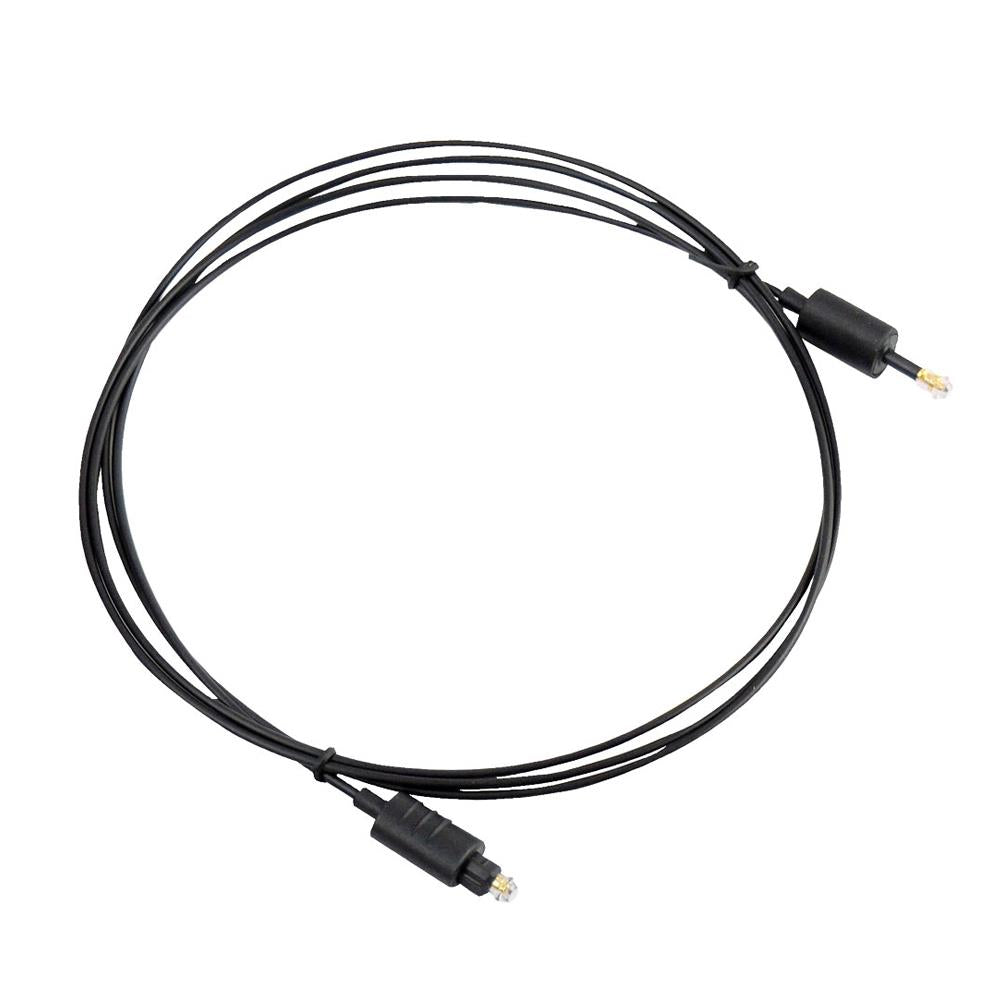 6 Ft Mini Toslink to Toslink Optical Digital Audio Cable - High-Quality Fiber Optic SPDIF Cord for Home Theater, Soundbar, Gaming & Audio Systems