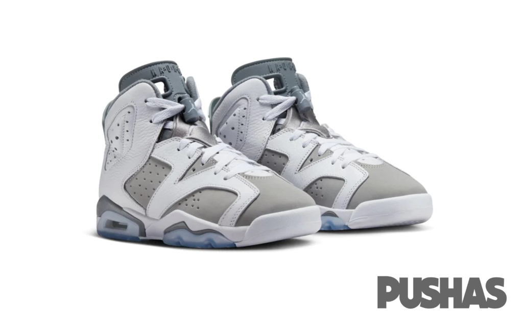 Air Jordan 6 Retro 'Cool Grey' GS Basketball Shoes 2023 - Kids' Sneakers for Sports, Casual Wear & Street Fashion