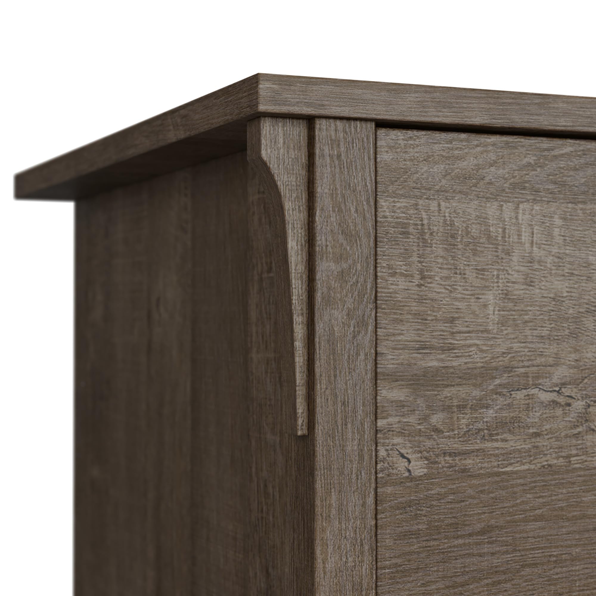 Bush Furniture Salinas 2-Drawer Lateral File Cabinet in Ash Brown - Office Storage Solution for Home & Business Organization