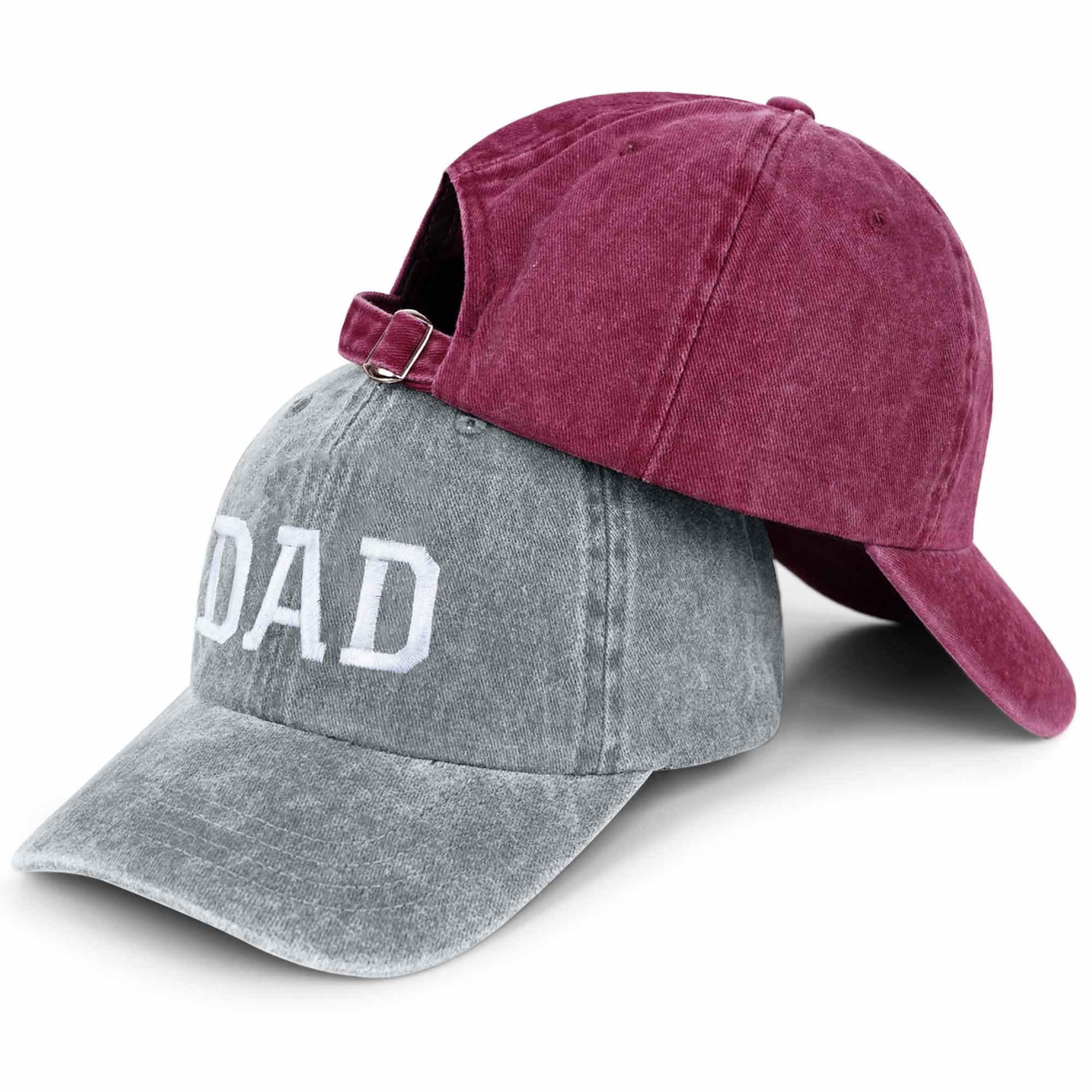 New Parents Baseball Caps - Embroidered Adjustable Dad & Mom Hats - Perfect Couples Gift for Baby Shower, Gender Reveal & Parenting Journey