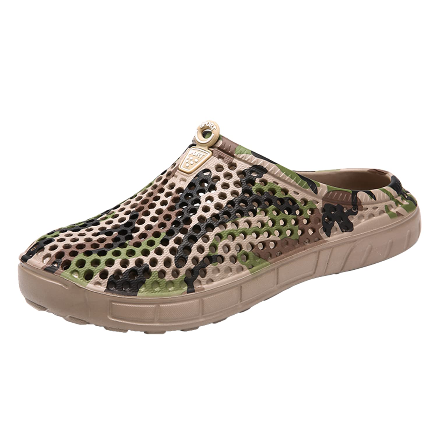 **Men's Breathable Garden Clogs - Waterproof Beach & Bathing Shoes for Walking, Travel & Home Use - Comfortable Water Shoes & Slippers for Outdoor Activities**